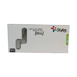Memoria USB Stylos 16GB USB 2.0 Plata - Paquete de 20 Piezas - Modelo STUSB2016