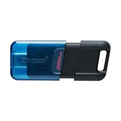 Memoria USB Kingston DataTraveler 80 256GB USB 3.2 Negro con Azul DT80M/256GB