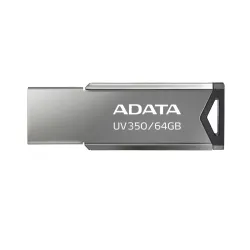 Memoria USB ADATA 3.0 64GB AUV350 Gris - Sin Tapa y Con Llavero Memoria USB ADATA 3.0 64GB AUV350 Gris - Sin Tapa y Con Llavero