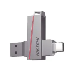 Memoria USB HIKSEMI E307C 128GB Dual USB-A/USB-C Plata