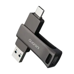 Memoria USB Quaroni QUM-06 64GB USB 3.2 Gen 2 con USB-A y USB-C